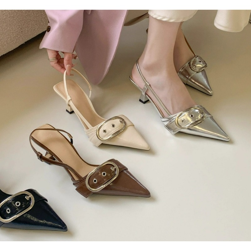 Casual Sandal Leather - Nowe Retro Modne Seksowne Szpilki z