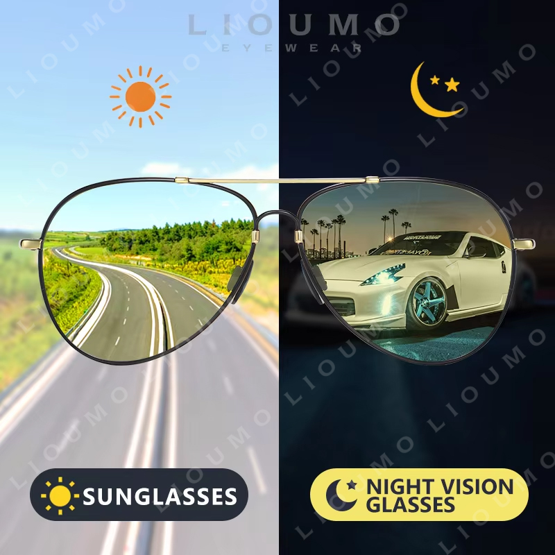 Sunglasses Aviator Polarized - Okulary przeciwsłoneczne LIOUMO 2026 Aviation Luxury,