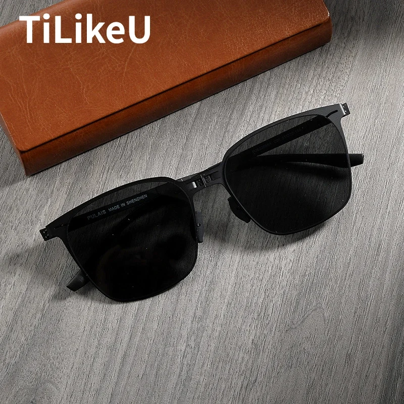 Sunglasses Aviator Polarized - Ultracienkie składane okulary przeciwsłoneczne męskie ze