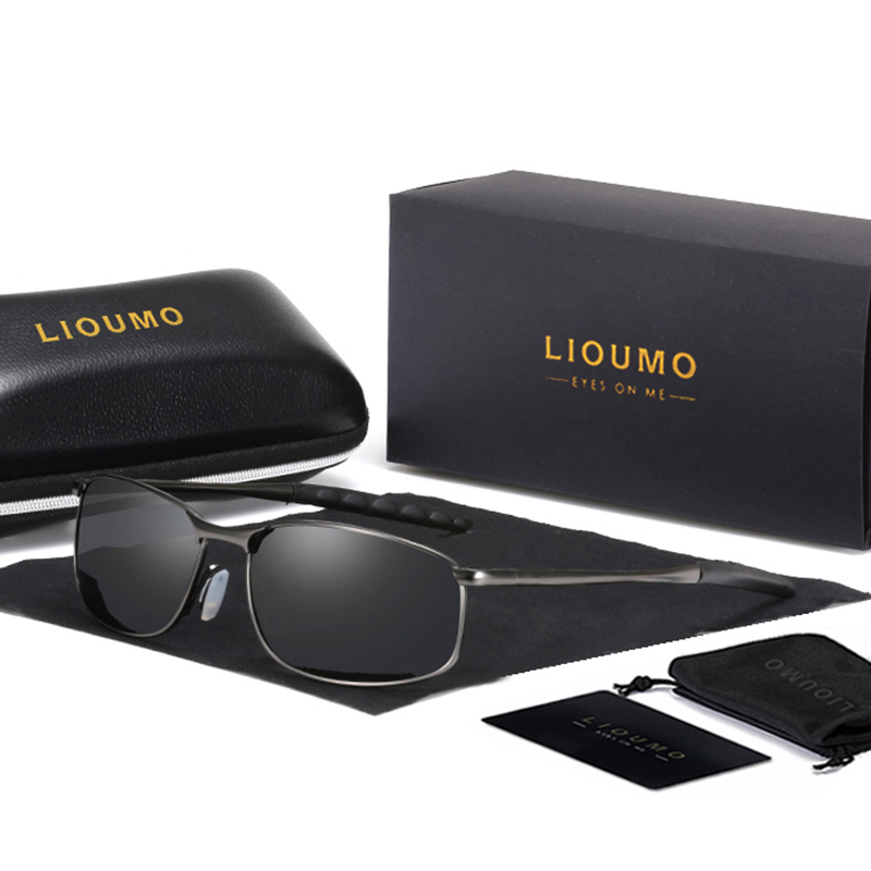 Sunglasses Aviator Polarized - LIOUMO marka projekt nowe lotnictwo męskie