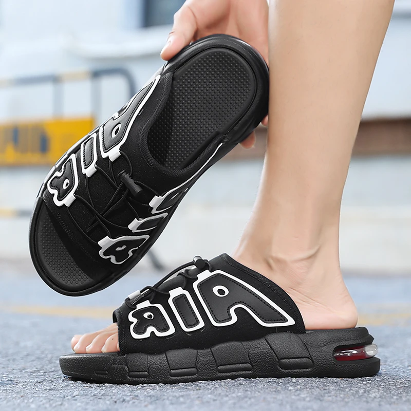 Flip Flop Leather Men - Męskie lekkie sandały plażowe i outdoorowe