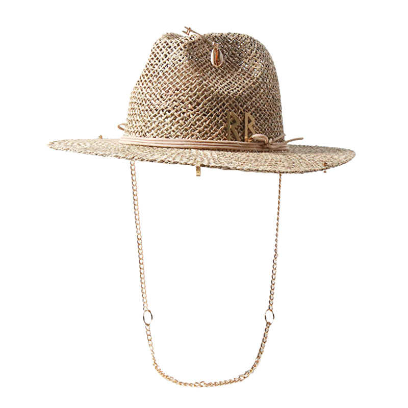 Bucket Hat Straw - Panama słomkowy kapelusz przeciwsłoneczny z szerokim