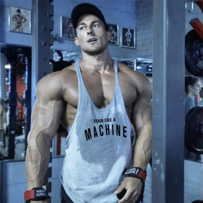 Tank Top Muscle - Męskie koszulki bez rękawów na siłownię,