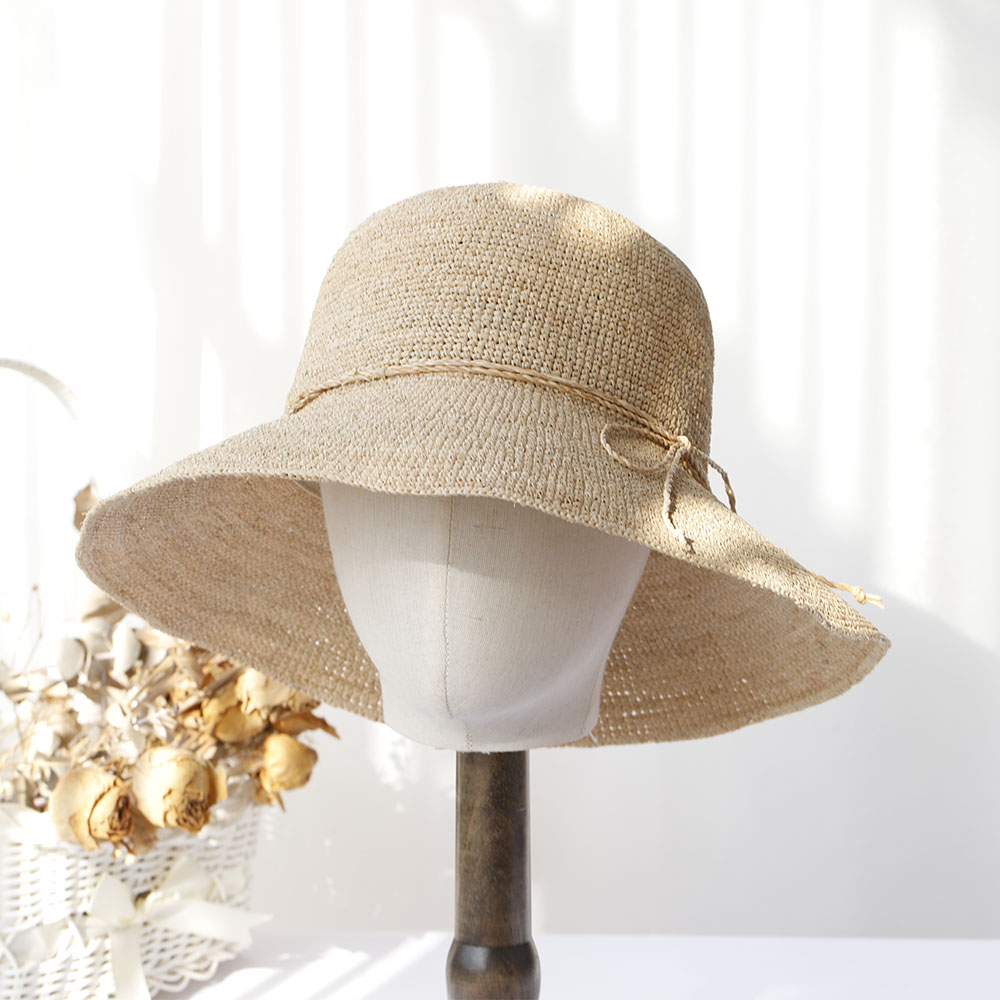 Kapelusz słomkowy z rafii dla  – Bucket Hat Straw recenzja i cena