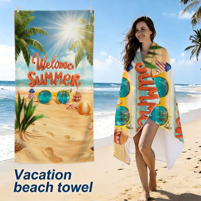 Ręcznik plażowy z mikrofibry w – Beach Towel Large recenzja i cena