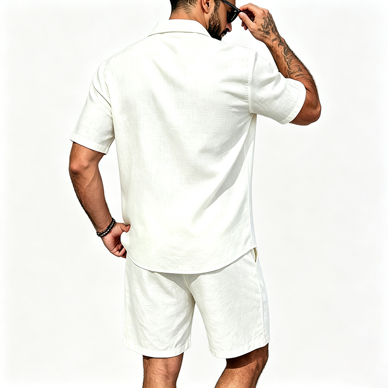 Męski lniany dwuczęściowy zest – Linen Shirt Breathable recenzja i cena
