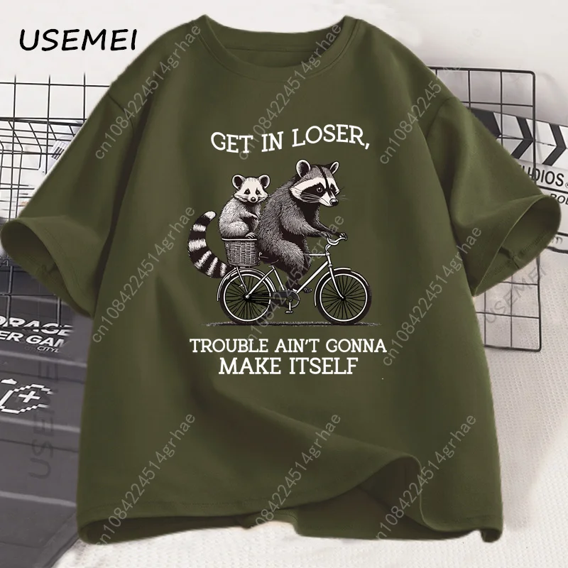 Koszulka Get in Loser T Shirt  – Tee Graphic Print recenzja i cena