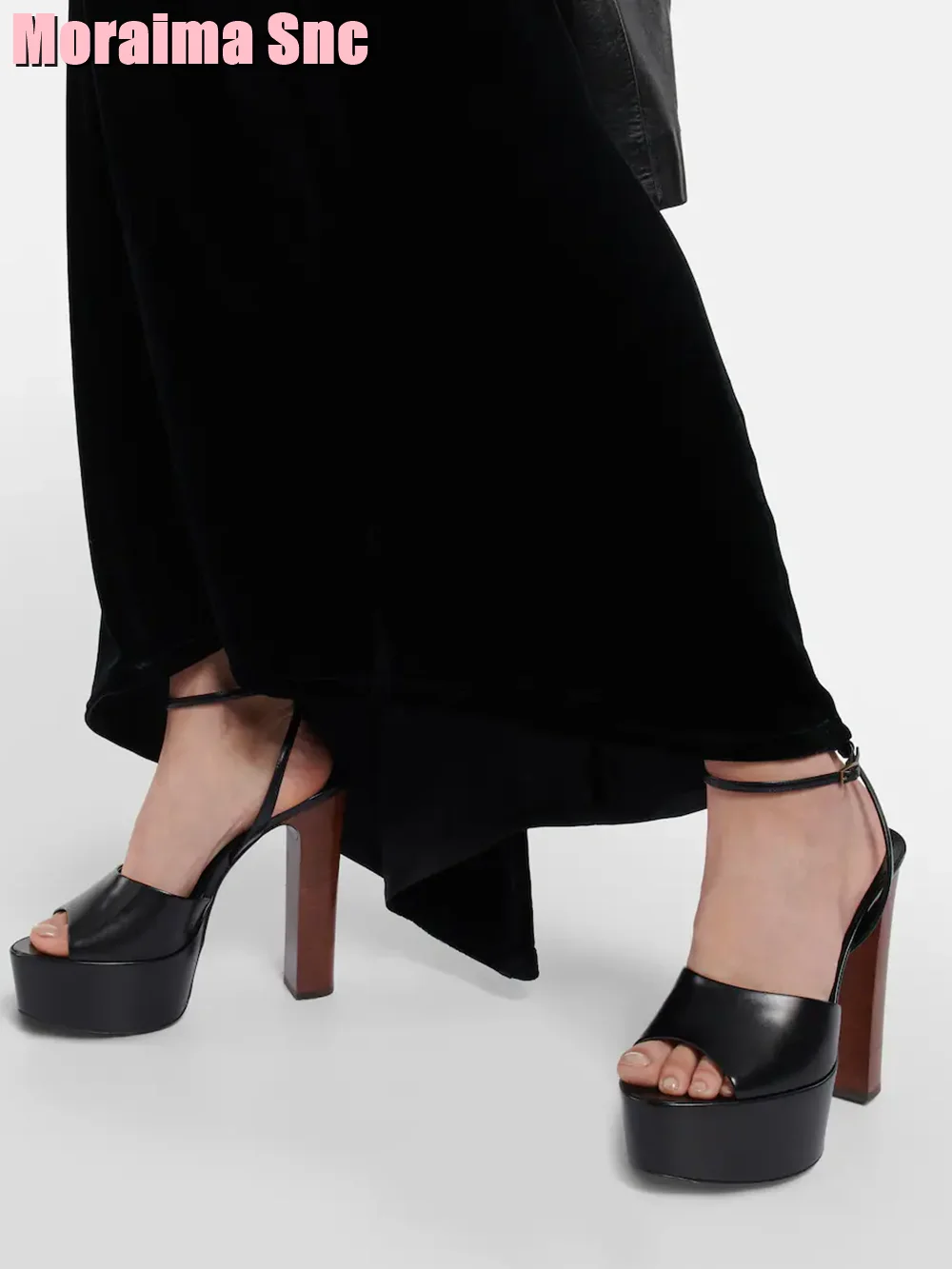 Peep Toe sandały lakierowane n – Casual Sandal Leather recenzja i cena