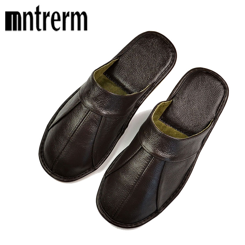 Mntrerm wiosna Slip On kapcie  – Flip Flop Leather Men recenzja i cena