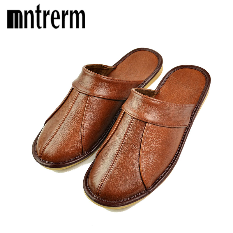 Mntrerm wiosna Slip On kapcie  – Flip Flop Leather Men recenzja i cena