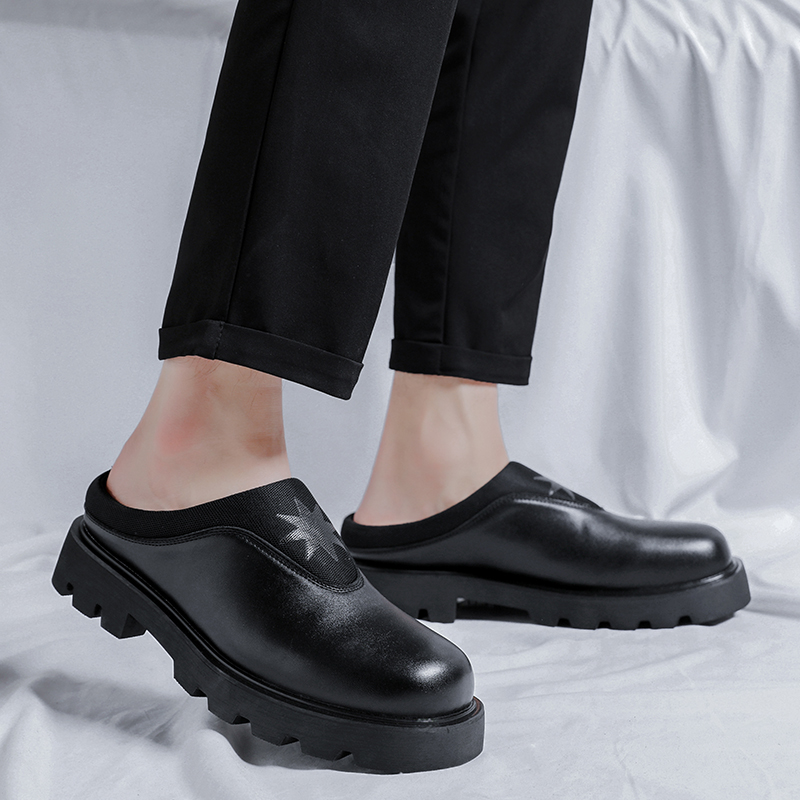 Męskie platformy typu mule, sk – Flip Flop Leather Men recenzja i cena