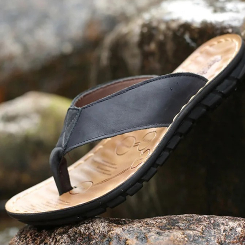 Klapki męskie Roma Retro, jedn – Flip Flop Leather Men recenzja i cena