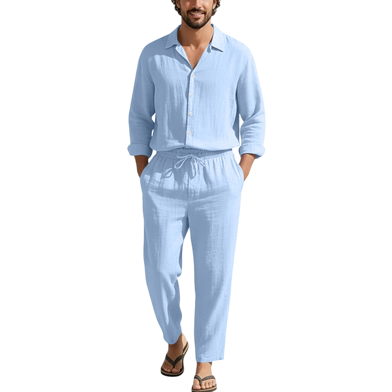 Wiosenno-letnie lniane zestawy – Linen Shirt Breathable recenzja i cena